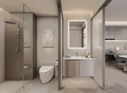 Santorini Residences - BATHROOM WIDE VIEW大剖面 - 2