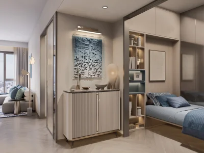 Santorini Residences - Entrance & Bed Close-Up玄关床特写 - 4