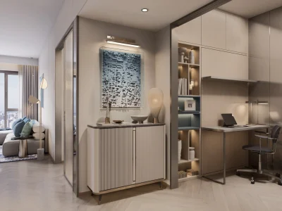 Santorini Residences - Entrance & Study Close-Up玄关书房特写 - 6